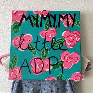 Alpha Delta Pi Handmade Wall Decor